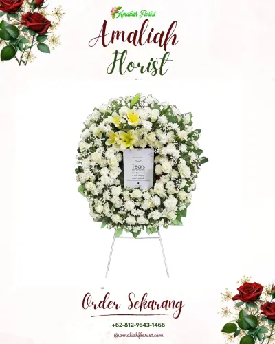 Krans Bunga Duka Cita di Citimbang